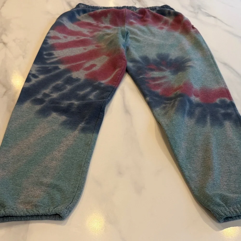 Travis Scott Astroworld Tie-Dye Men's Joggers - Red and Blue L